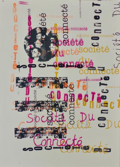 ''Société Du Connecté.'': Screen Print on Paper ,  70 x 50 cm, £79